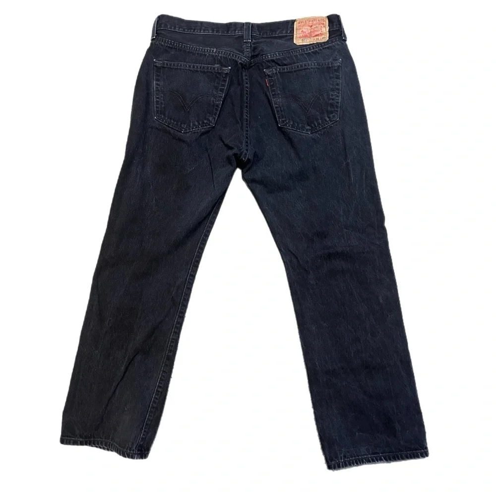 Levi's 501 Men's Dark Black Straight Jeans